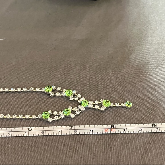 Prom/Special Occasion Necklace, Bracelet, and Earrings, Light Green - Picture 9 of 15
